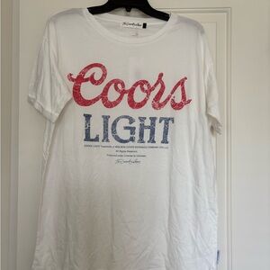 Coors Light White Graphic T-Shirt